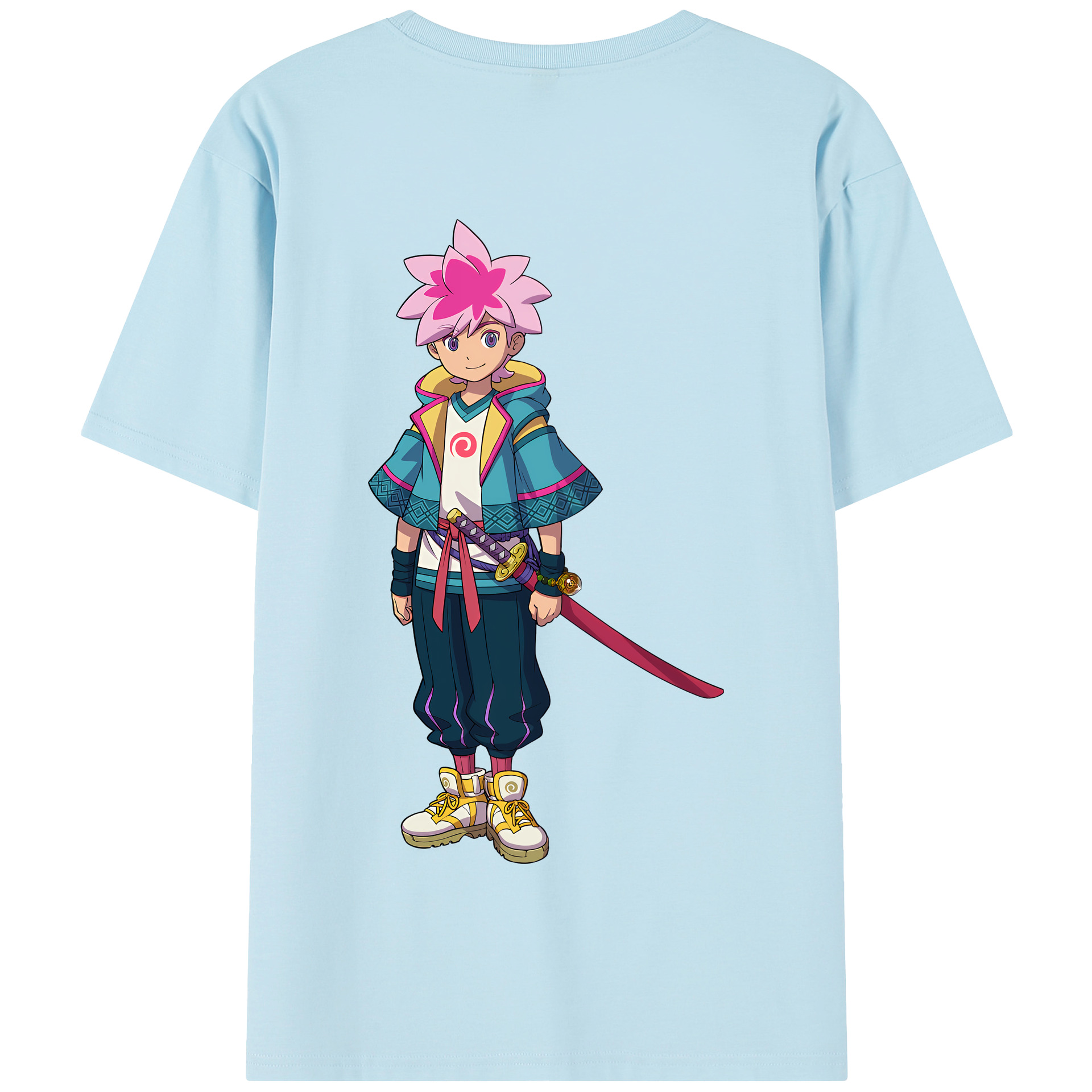（画像用） 妖怪ウォッチ Yo-kai Watch 綿100％半袖Tシャツ（背面プリント）